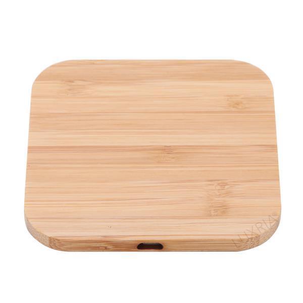 Luxria Wood ChargePad - Drevená bezdrôtová nabíjačka štvorcová 10W